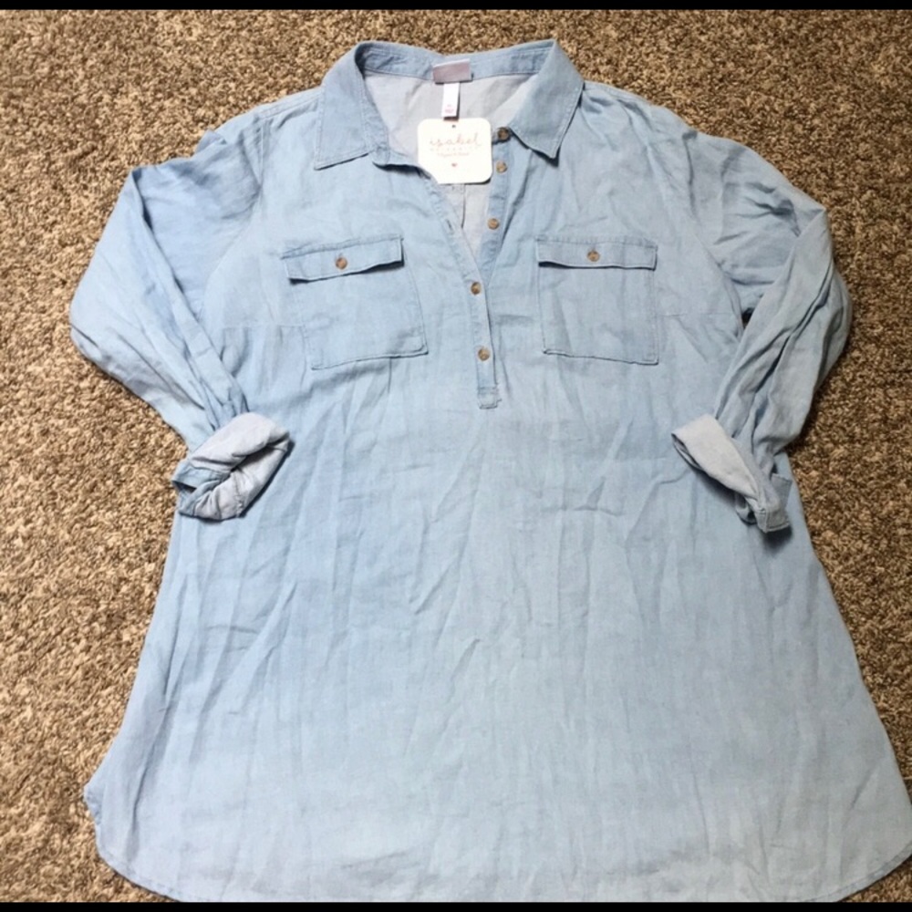 NWT Isabel Maternity Denim Tunic